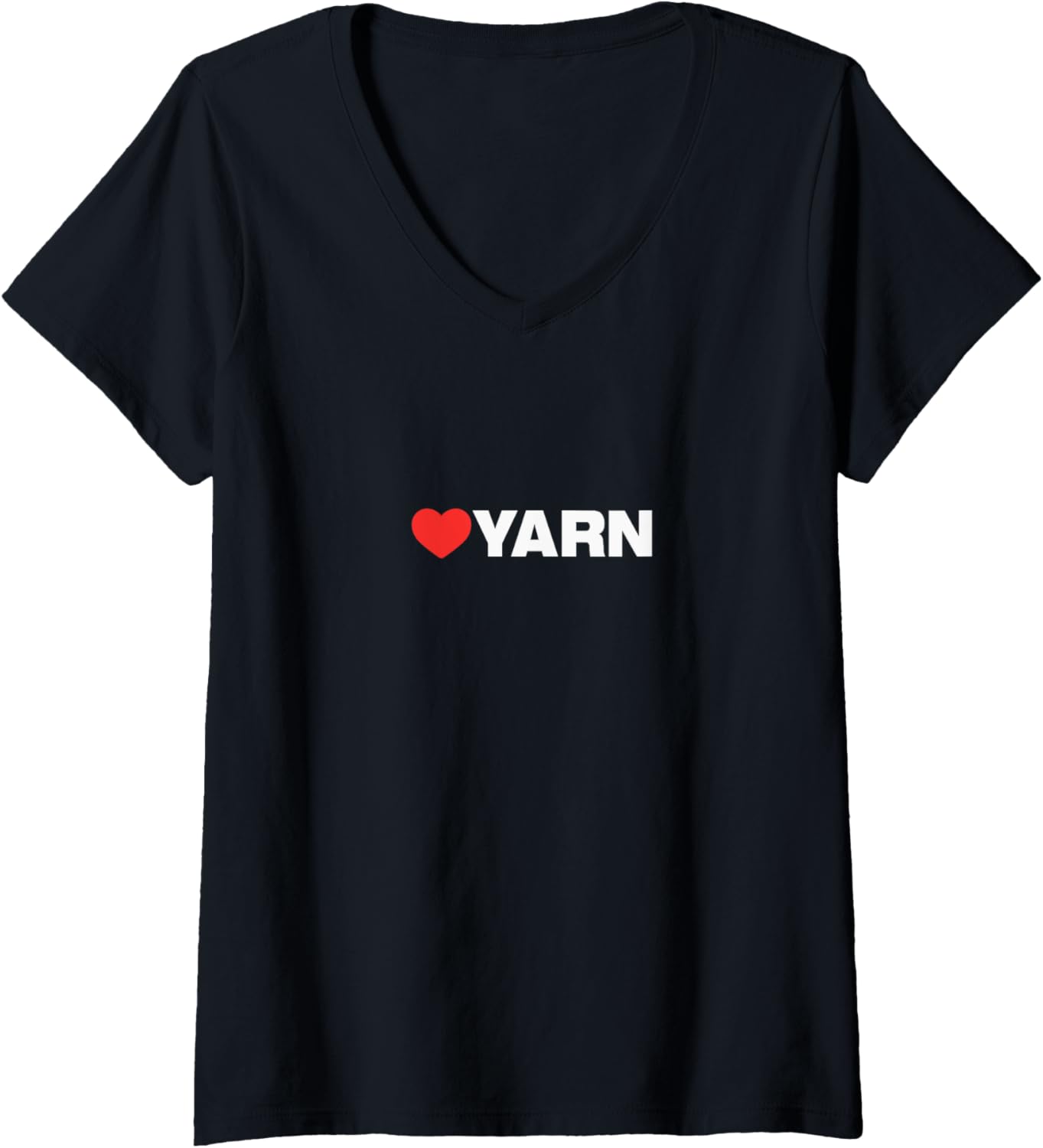 Womens YARN Love - Like Heart Your Best Favorite Yarn V-Neck Yarn Supply | Top Rated | Perfect for Crafters