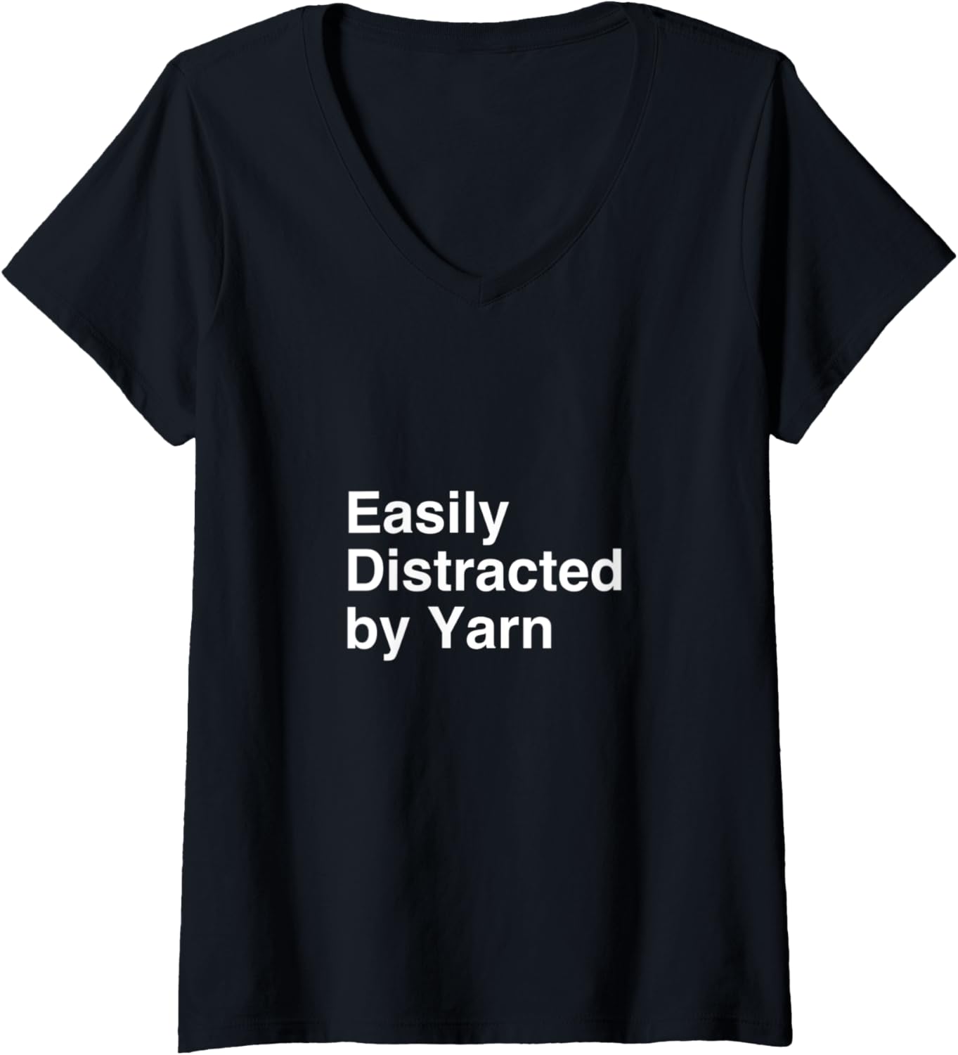 Womens Easily Distracted by Yarn V-Neck Yarn Supply | Trending 2025 | Customer Favorite