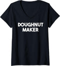 Womens Doughnut Maker V-Neck Apparel | US Viral Style | Comfort Daily Wear