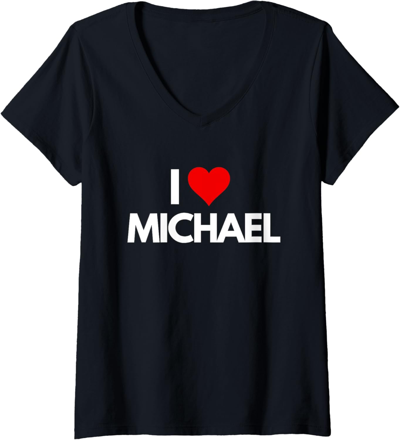 I Love Michael I Heart Michael Funny V-Neck Apparel | Viral Streetwear Style