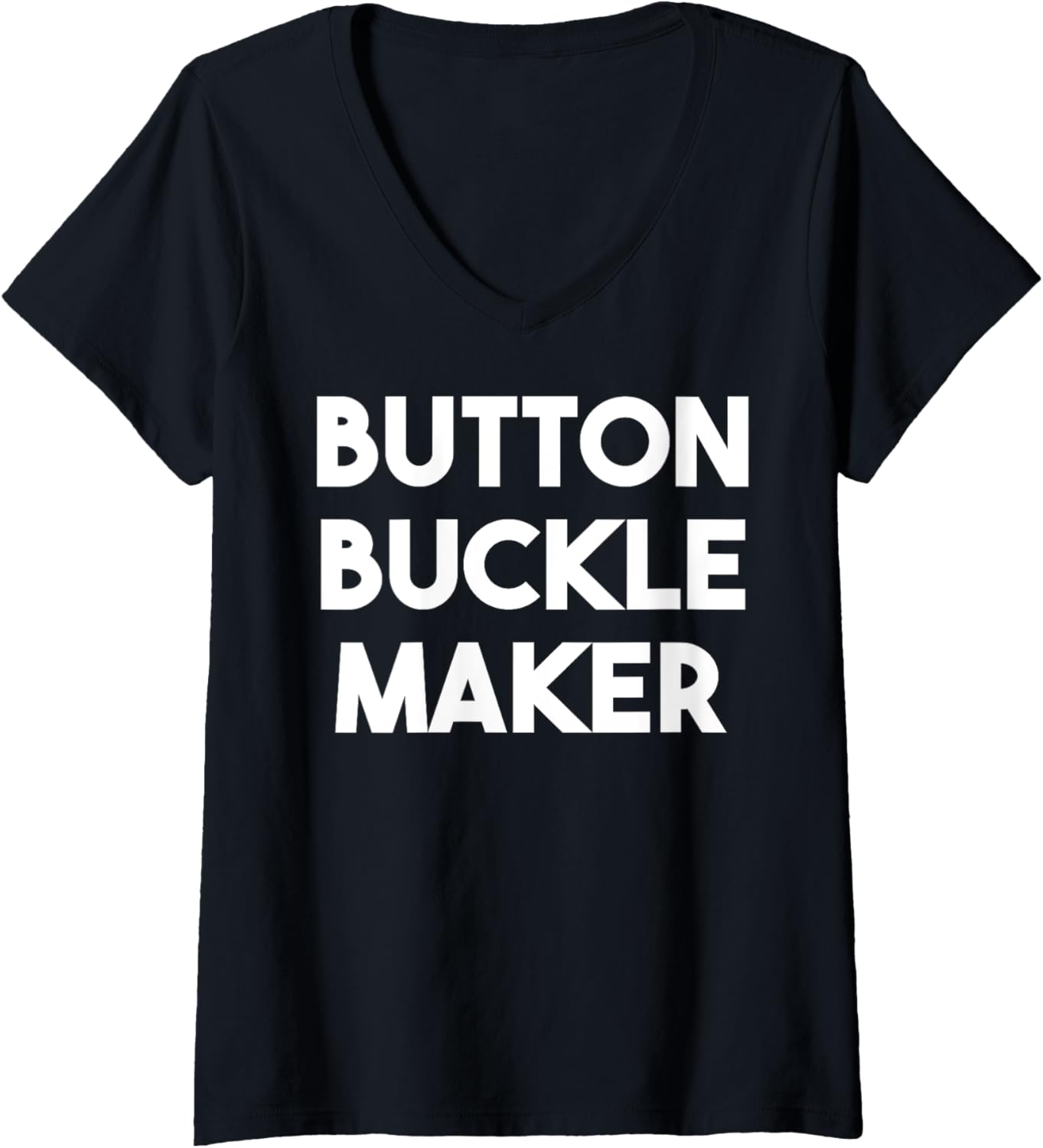 Womens Button Buckle Maker V-Neck Apparel | US Viral Style | Comfort Daily Wear