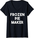 Womens Frozen Pie Maker V-Neck Apparel | Premium Quality | Aesthetic Fit