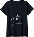 Womens HOMEMAKER Heart Home Maker V-Neck Apparel | Trending 2025 | Comfort Daily Wear