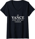 Womens JD Vance - Couch Squatter V-Neck Apparel | Premium Quality