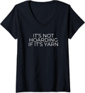 Womens Knitting Crochet Sarcastic Yarn V-Neck Yarn Supply | Viral US Pick | Customer Favorite