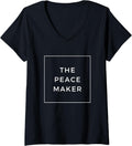 Womens Enneagram 9 I'm a Peace Maker V-Neck Apparel | US Viral Style | Aesthetic Fit