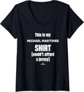 Womens This Is My Shirt Michael Martinez Prospect Baseball Fan Gear V-Neck T-Shirt | Premium Quality