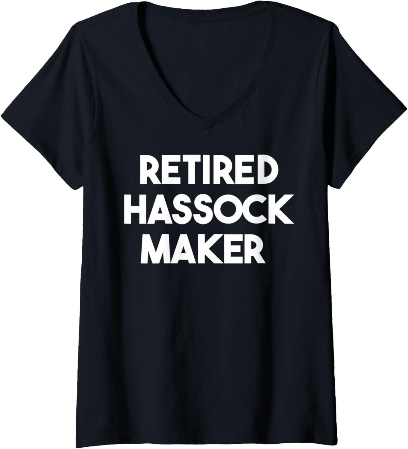 Womens Retired Hassock Maker V-Neck Apparel | High Search Volume | Must-Have Style
