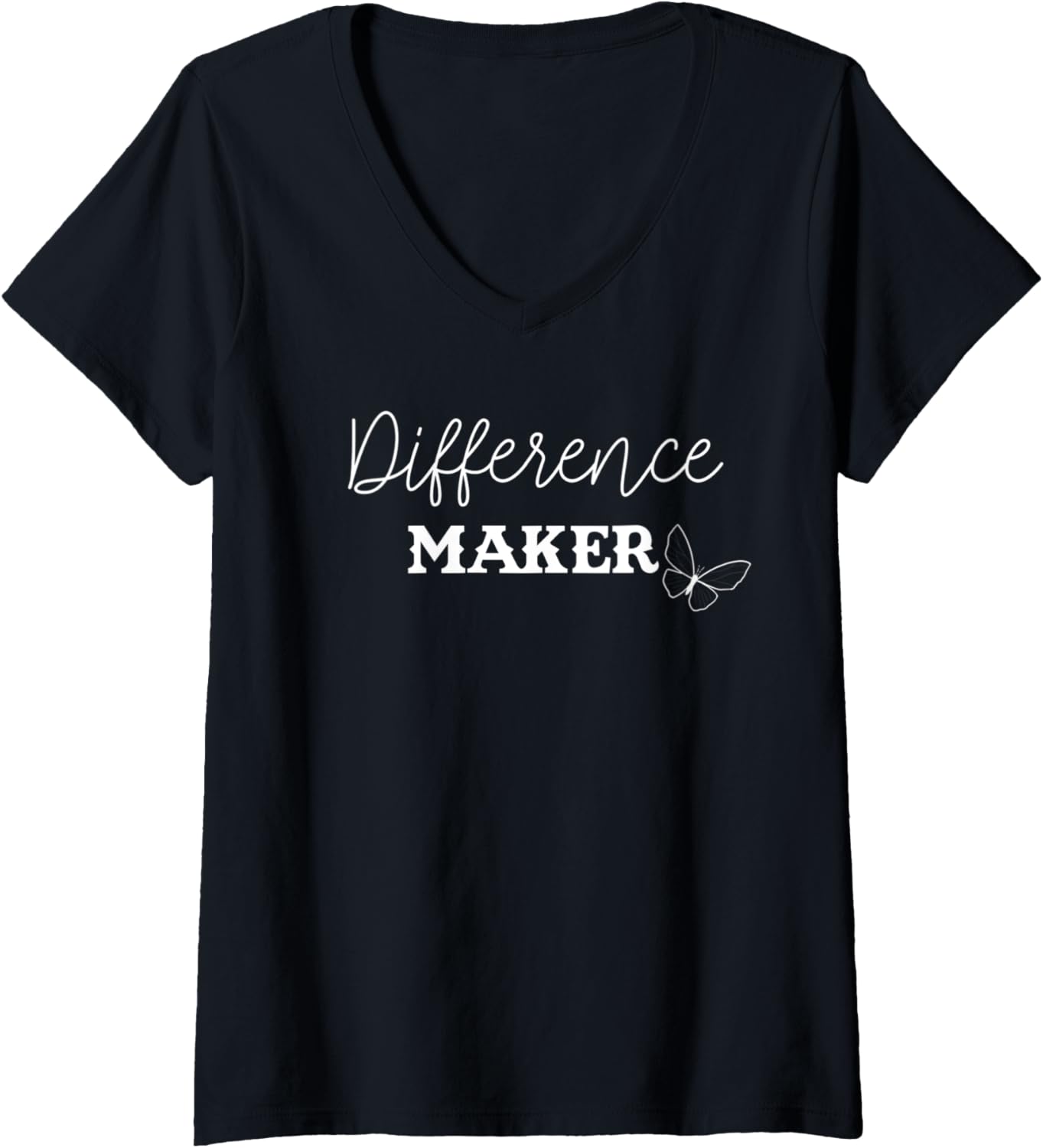 Womens Difference Maker V-Neck Apparel | Best Seller Pick | Aesthetic Fit