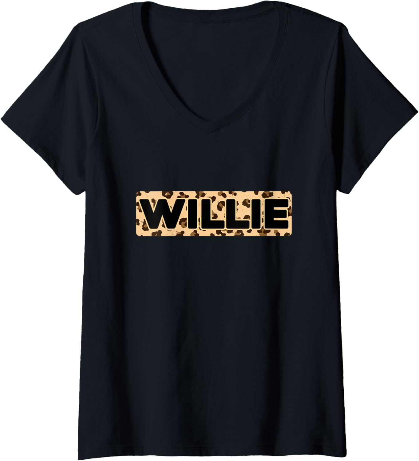 Funny Willie Leopard Print Personalized Name Willie V Neck Apparel Premium Print Best Seller Look