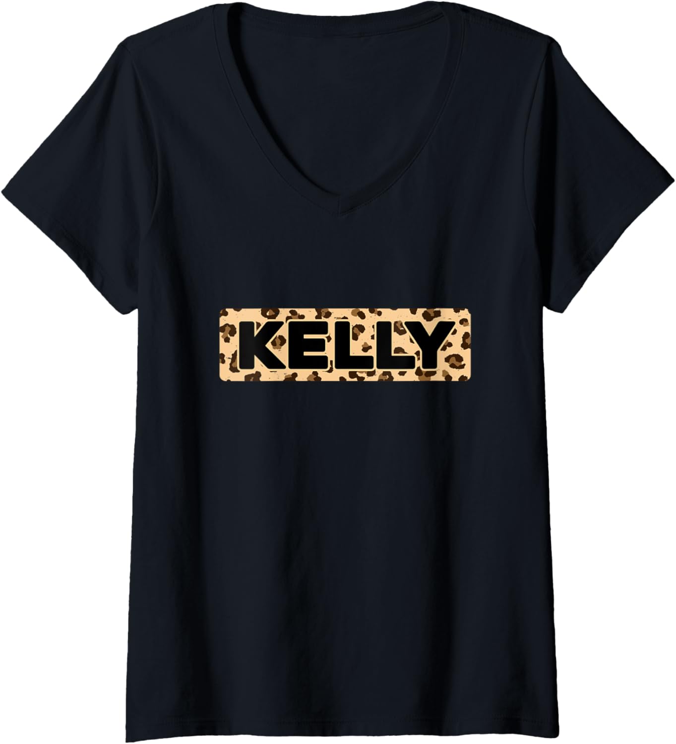 Funny Kelly Leopard Print Personalized Name Kelly V Neck Apparel Comfort Fit Best Seller Look