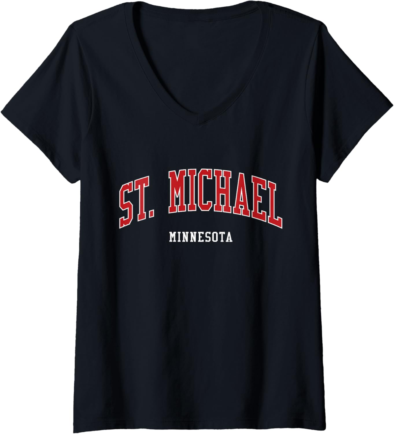 St. Michael Minnesota College University Style V-Neck Apparel | Viral Streetwear Style