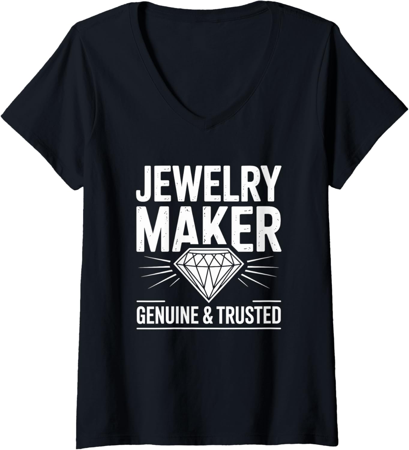 Womens Jewelry Maker Genuine & Trusted V-Neck Apparel | High Search Volume | Perfect Gift Idea