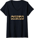 Funny Maryann Leopard Print Personalized Name Maryann V Neck Apparel Comfort Fit Best Seller Look
