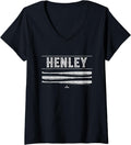 Womens Vintage Baseball Bat Gameday Michael Henley Prospect V-Neck Apparel | US Best Seller