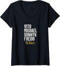 Womens The Godfather - Vito, Michael, Sonny, & Fred V-Neck Apparel | Perfect Gift Idea
