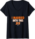 Womens I Married Into This Michael Brantley V-Neck Apparel | Perfect Gift Idea