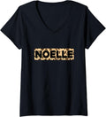 Funny Noelle Leopard Print Personalized Name Noelle V Neck Apparel Streetwear Style US Top Pick