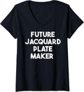 Womens Future Jacquard Plate Maker V-Neck Apparel | Premium Quality | Aesthetic Fit