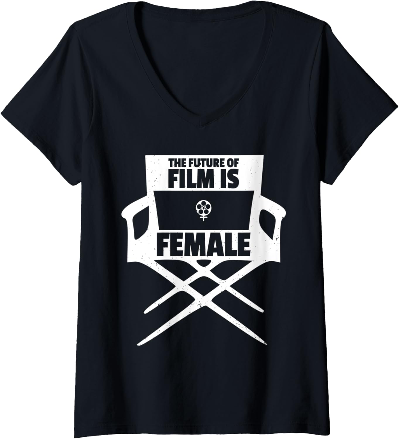 Womens The Future Of Film - Women Filmmakers - Female Film Director V-Neck Apparel | High Search Volume | Comfort Daily ...