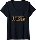 Funny Serenity Leopard Print Personalized Name Serenity V Neck Apparel Premium Print Gift Ready