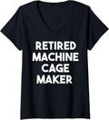 Womens Retired Machine Cage Maker V-Neck Apparel | Best Seller Pick | Must-Have Style