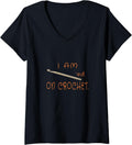 Womens Perfect Top For Those Who Stockpile Yarn And Love Crochet V-Neck Yarn Supply | Trending 2025 | Perfect for Cra...
