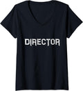 Womens Film Director Filmmaker Cameraman Movie Maker Film Crew V-Neck Apparel | Trending 2025 | Must-Have Style