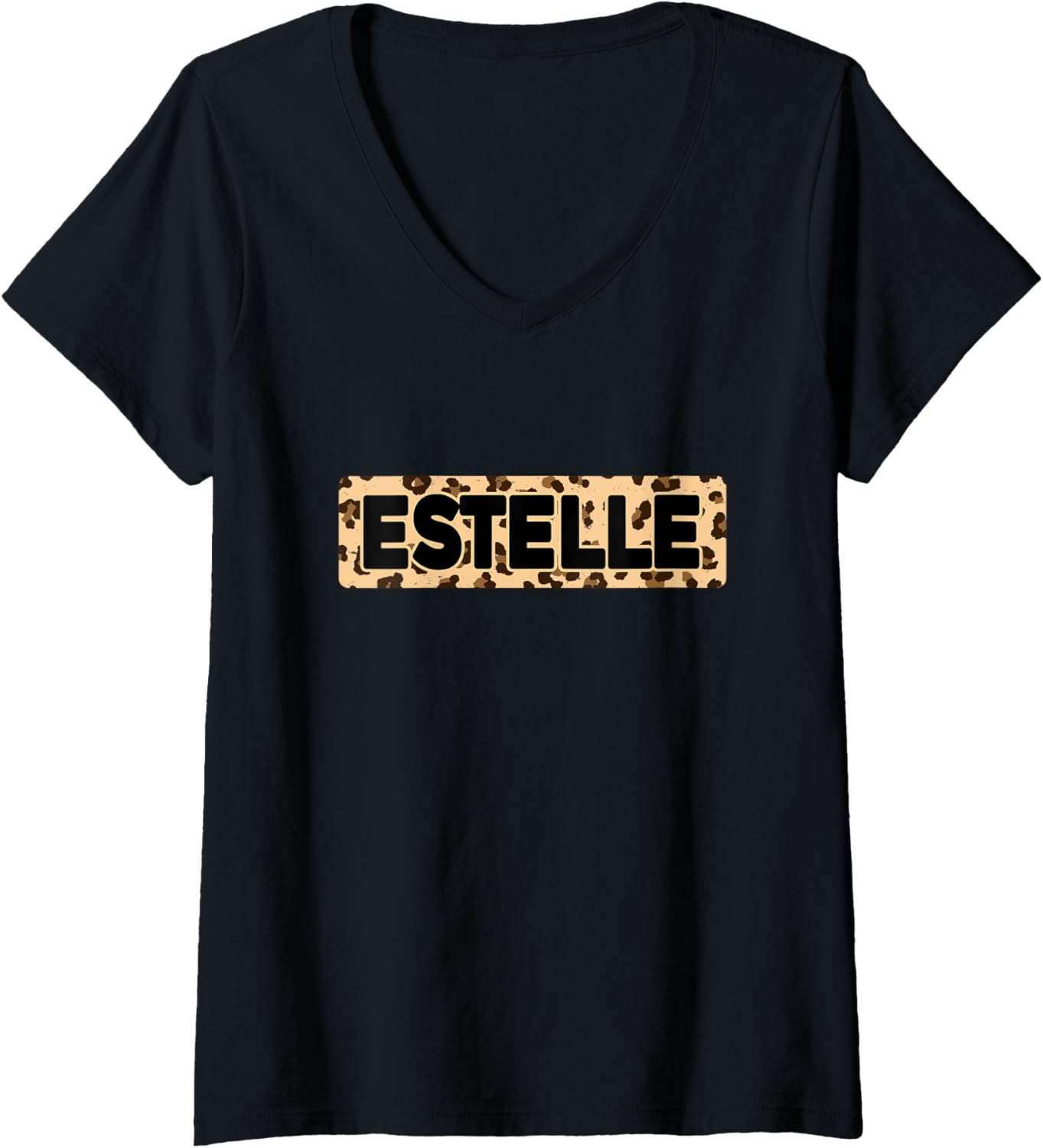 Funny Estelle Leopard Print Personalized Name Estelle V Neck Apparel Streetwear Style Hot Right Now
