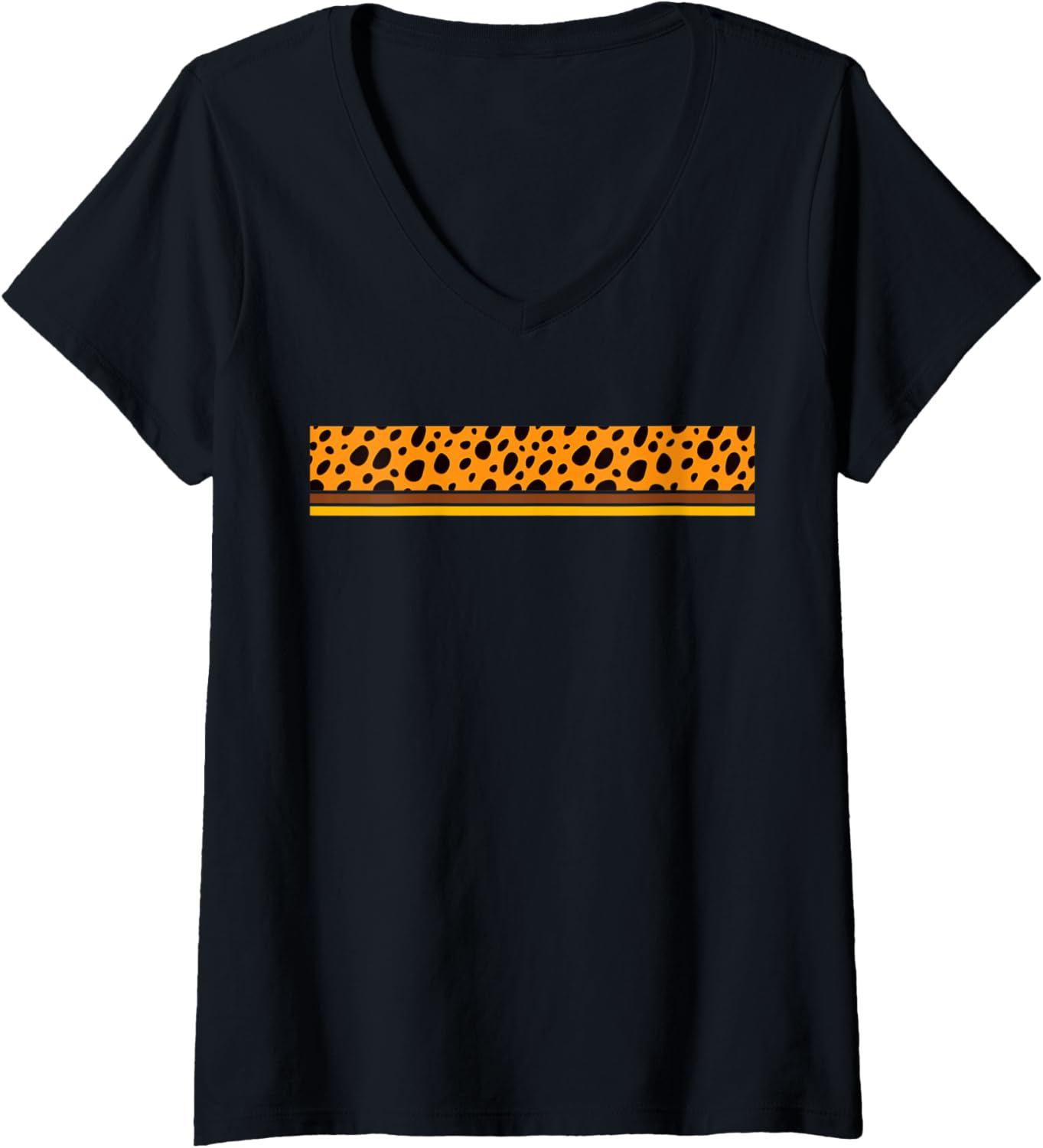 Womens Cheetah Pattern Clothing Graphic Cheetah Print V Neck Apparel Premium Print Fan Favorite