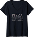 Pizza Production Engineer Pizza Maker V-Neck Apparel | US Viral Style | Must-Have Style