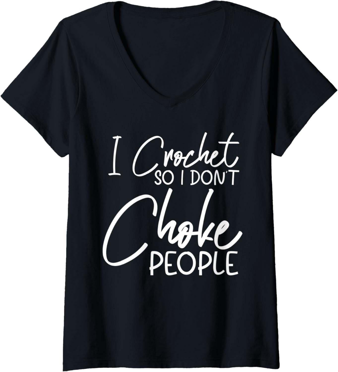 Womens I Crochet. Peace Love Crocheting. Knitting Crocheting. Yarn V-Neck Yarn Supply | High Search Volume | Best Sel...