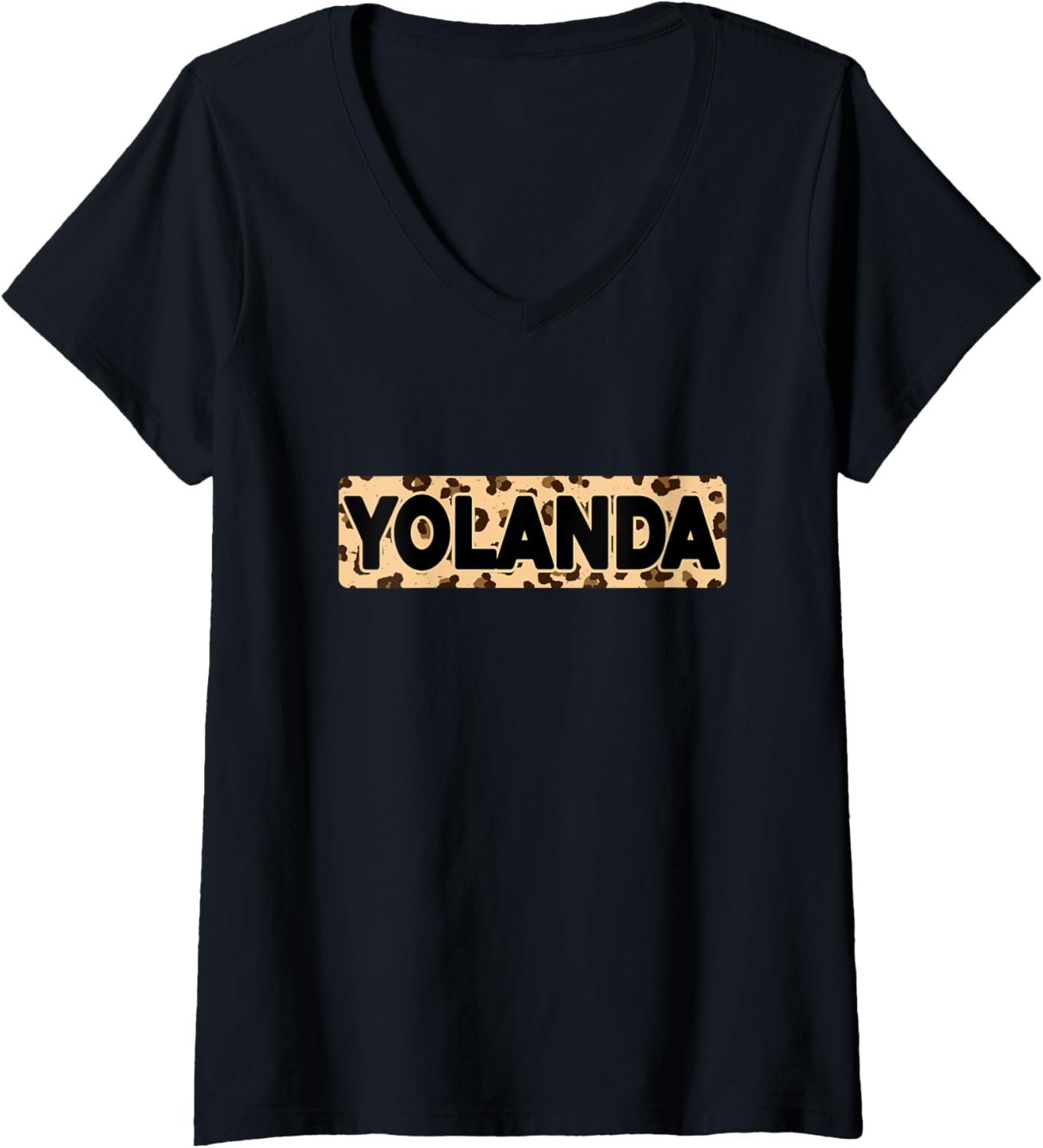 Funny Yolanda Leopard Print Personalized Name Yolanda V Neck Apparel Streetwear Style Fan Favorite