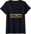 Funny Adalira Leopard Print Personalized Name Adalira V Neck Apparel High Search Demand Everyday Wear