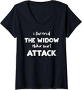 Womens Surgery I Survived The Widow Maker Heart Attack - Doctor V-Neck Apparel | Premium Quality | Must-Have Style