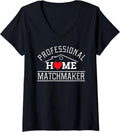 Womens Realtor Professional Home Matchmaker V-Neck Apparel | High Search Volume | Comfort Daily Wear