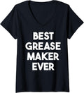 Womens Best Grease Maker Ever V-Neck Apparel | Best Seller Pick | Perfect Gift Idea