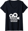 Womens Future Filmmaker Future Film Maker V-Neck Apparel | High Search Volume | Perfect Gift Idea