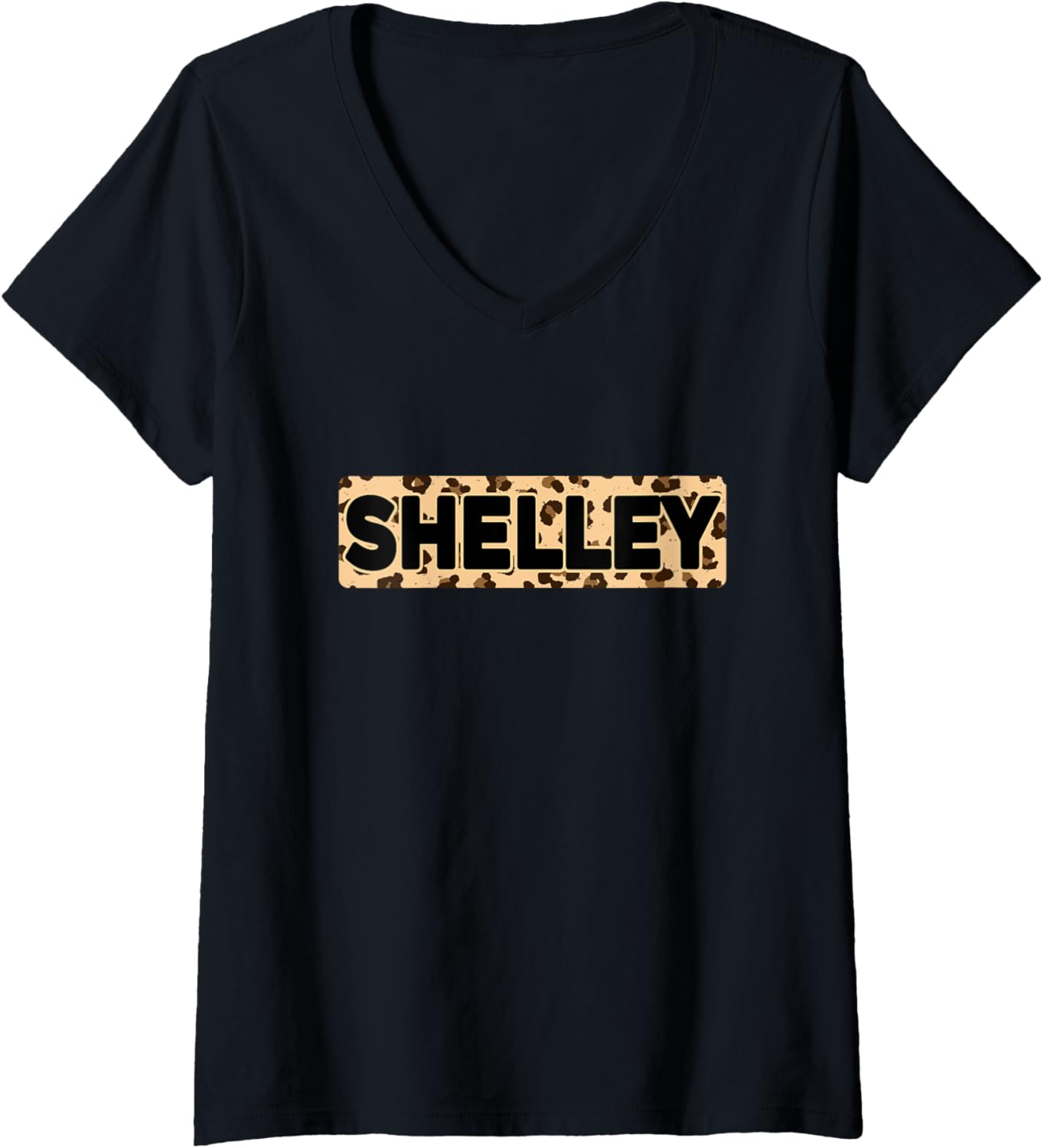 Funny Shelley Leopard Print Personalized Name Shelley V Neck Apparel High Search Demand US Top Pick