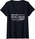 Womens This Is My Shirt for Michael Lorenzen Kansas City Baseball V-Neck T-Shirt | US Best Seller