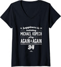 Womens Happiness is Watching Michael Kopech V-Neck Apparel | Premium Quality