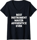 Womens Best Instrument Maker Apprentice Ever V-Neck Apparel | Trending 2025 | Must-Have Style