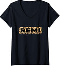 Funny Remi Leopard Print Personalized Name Remi V Neck Apparel High Search Demand Everyday Wear
