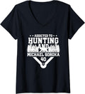 Womens Addicted to Bear Hunting & Michael Soroka Chicago Baseball V-Neck Apparel | US Best Seller