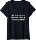 Womens This Is My Shirt for Michael Tonkin Minnesota Baseball MLBPA V-Neck T-Shirt | Perfect Gift Idea
