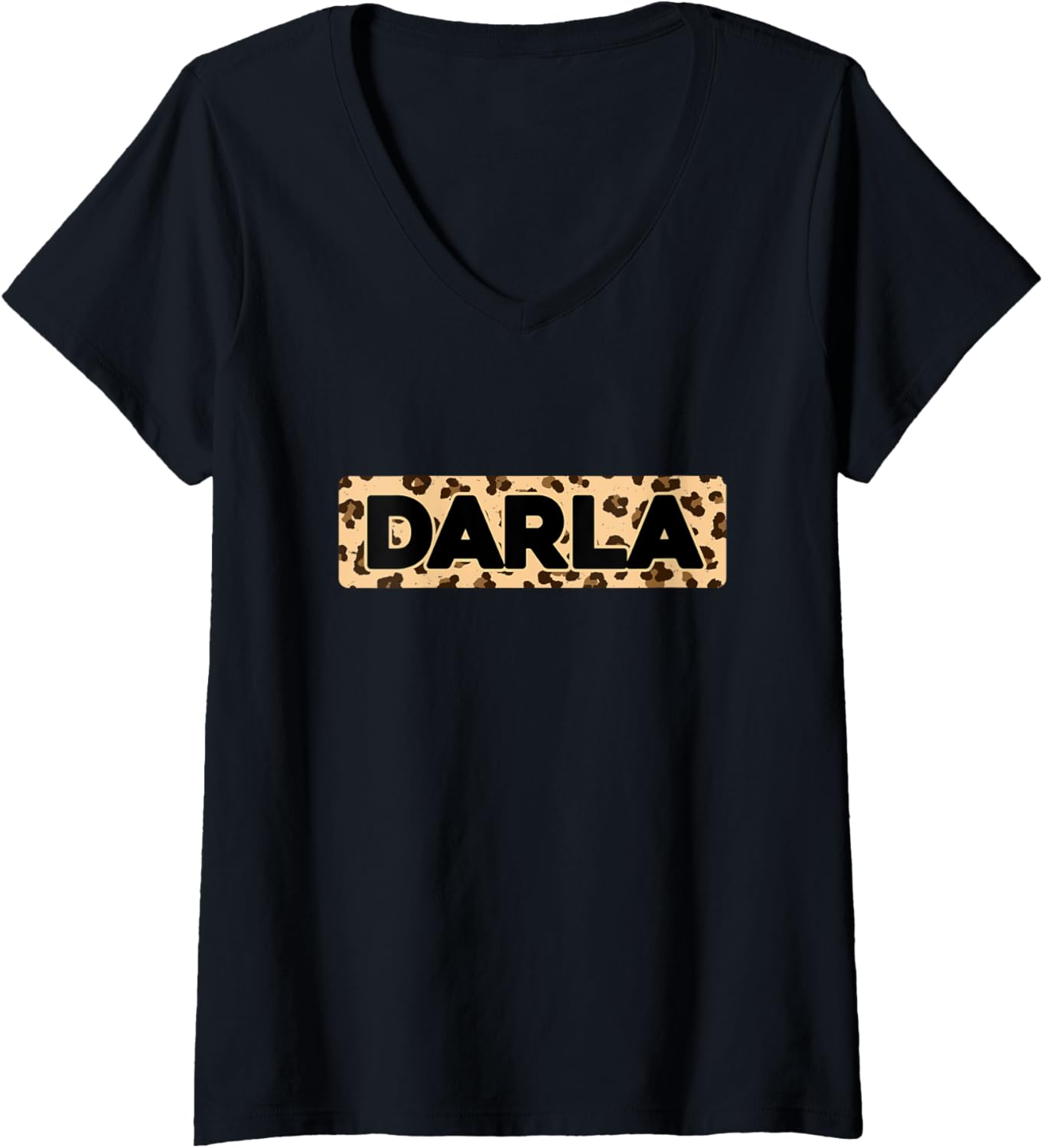Funny Darla Leopard Print Personalized Name Darla V Neck Apparel High Search Demand Gift Ready