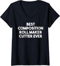Womens Best Composition Roll Maker Cutter Ever V-Neck Apparel | Premium Quality | Aesthetic Fit