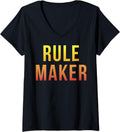 Womens Trendy Rule Maker Colour Gradient V-Neck Apparel | Premium Quality | Aesthetic Fit
