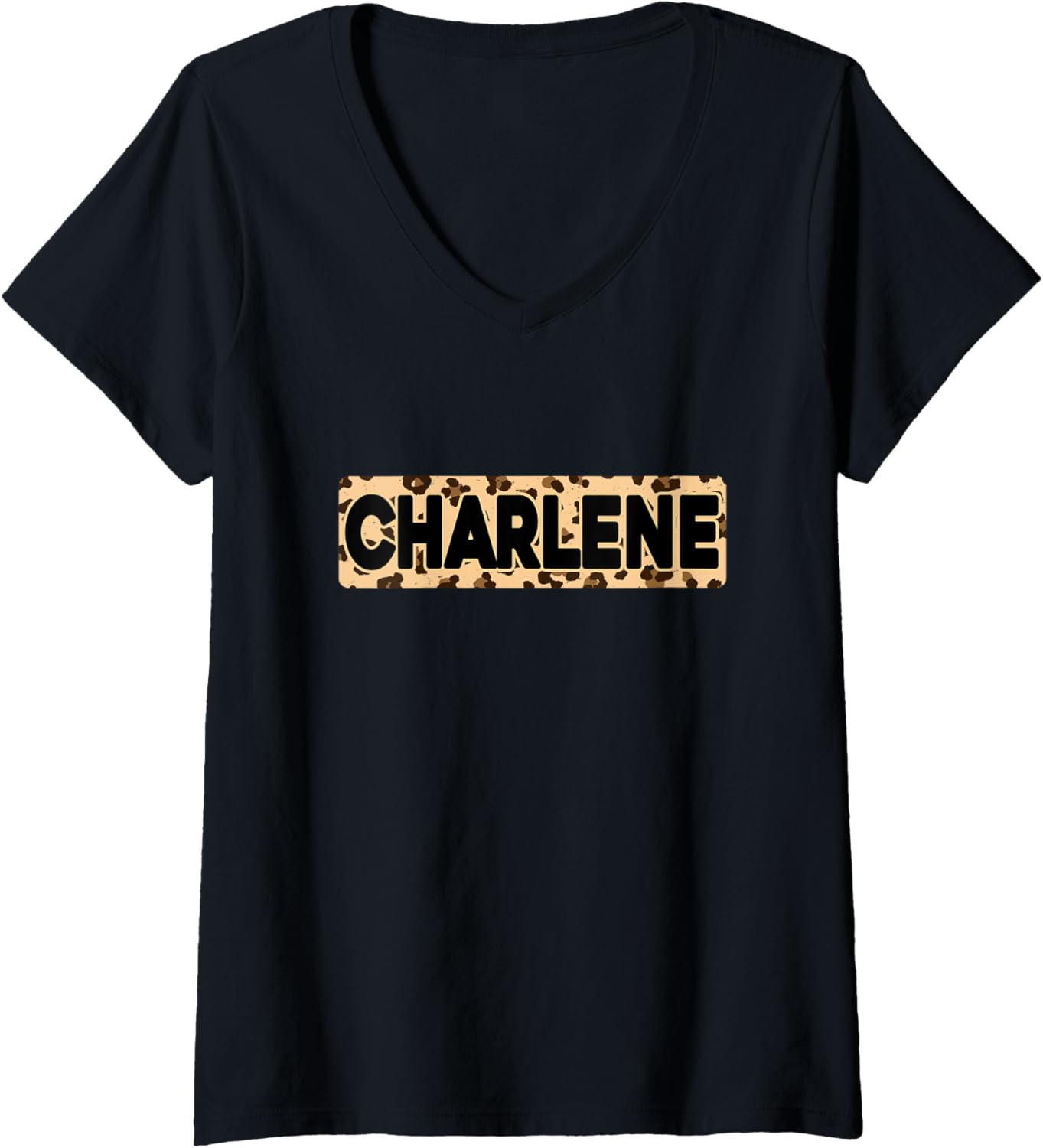 Funny Charlene Leopard Print Personalized Name Charlene V Neck Apparel High Search Demand Best Seller Look