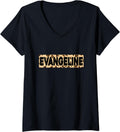 Funny Evangeline Leopard Print Personalized Name Evangeline V Neck Apparel Viral TikTok Find Best Seller Look
